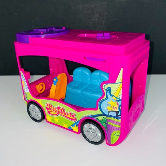 Polly World Rockin Tour Bus Pretend Play Vehicle Kids Playset Toy - Picture 3 of 9